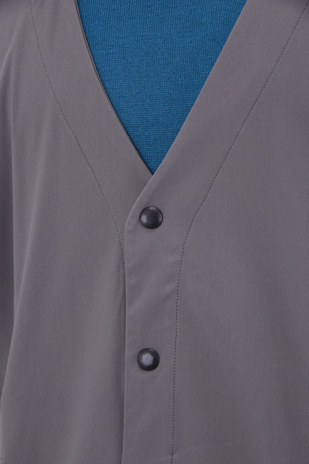 NYLON TECH CARDIGAN / 高機能ナイロンマイクロファイバー カーディガン グレー