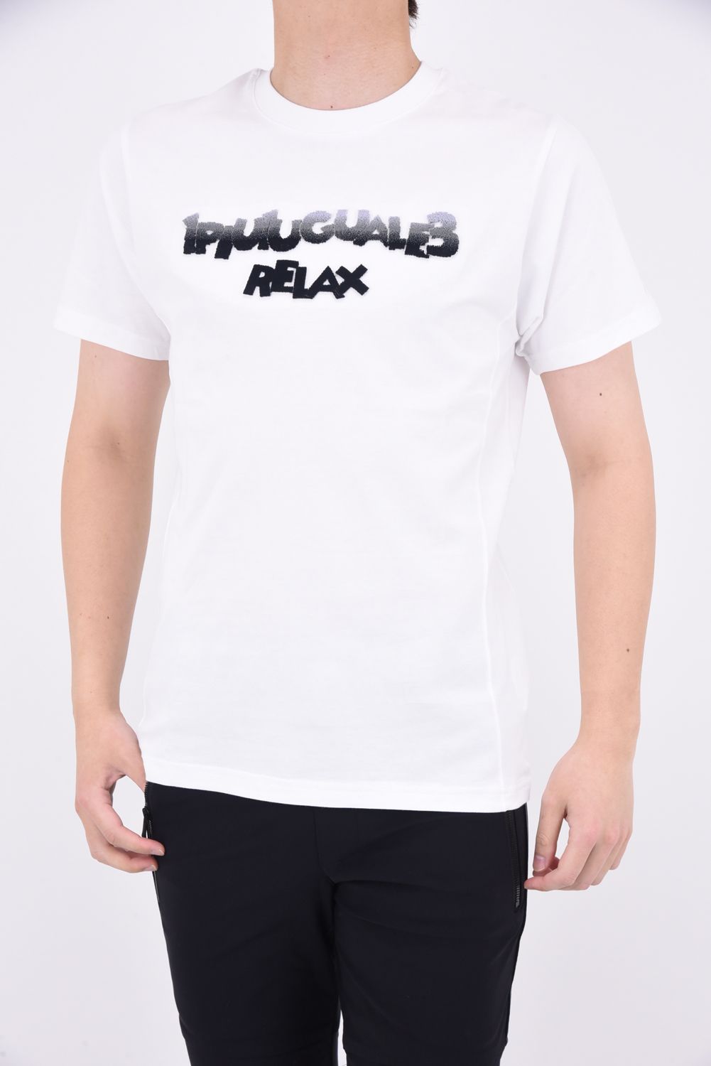 GRADATION TOOTHBRUSH EMBROIDERY T-SHIRTS / グラデーション 3Dロゴ 半袖Tシャツ ホワイト