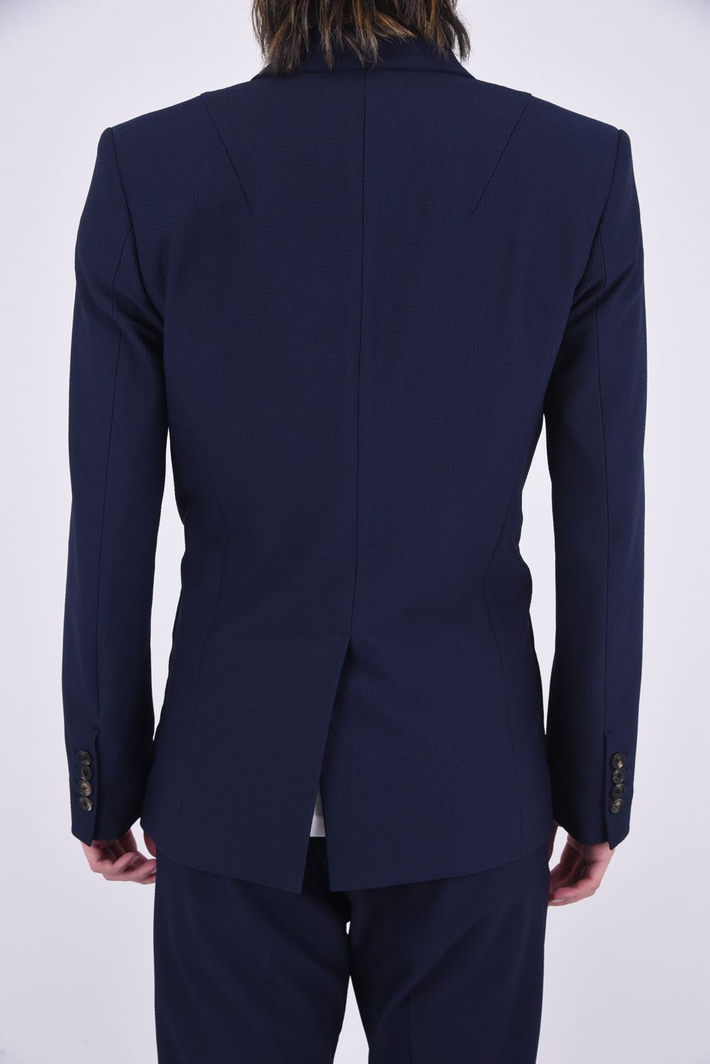 COMFY JACKET / ストレッチサッカー シングルジャケット ネイビー