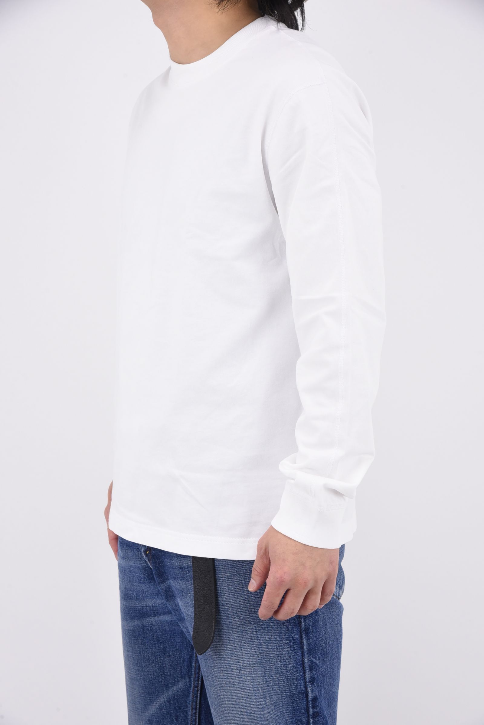 【国内正規品】【STANDARD FIT】 MIDWEIGHT JERSEY LONG SLEEVE / ミッドウェイト ジャージ スタンダード 長袖Tシャツ ホワイト