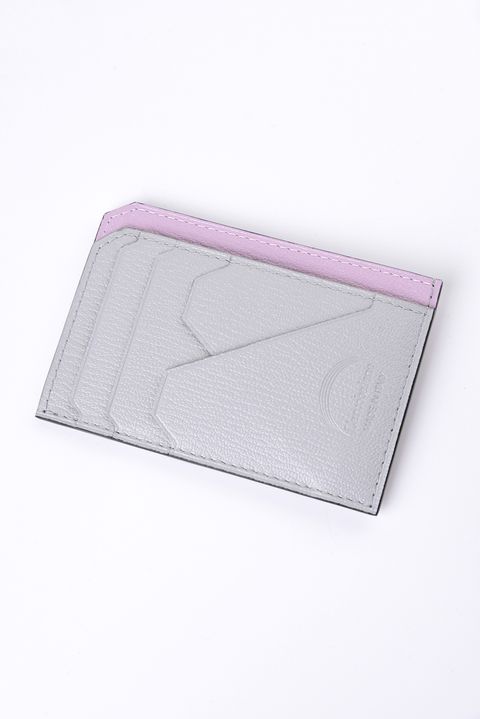 【残り1点】 MINI WALLET / LA354 ゴートレザー スマートミニウォレット ライラック/オンアイス