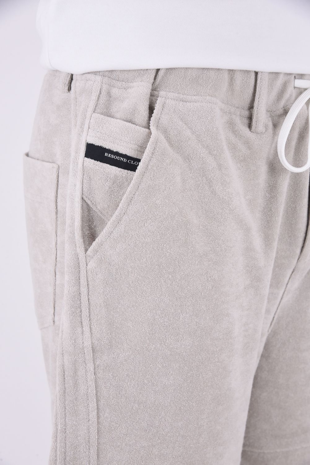TYLER PILE SHORTS / パイル素材 ハーフパンツ グレージュ