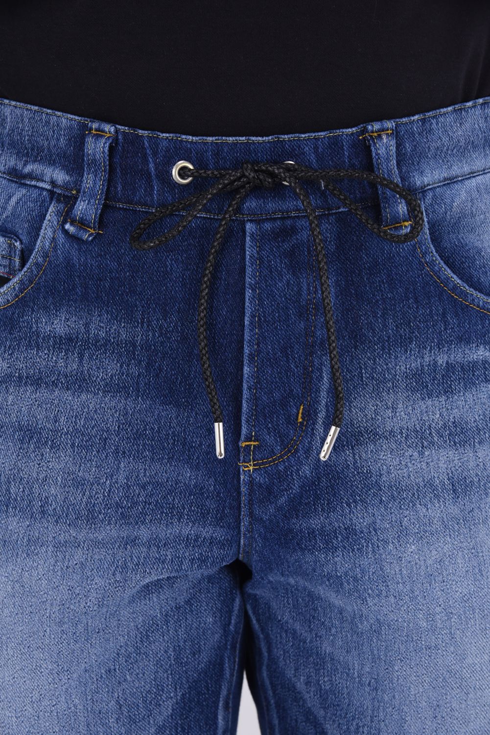 MICK DENIM JERSEY  / 定番 デニム ダメージ ジャージーンズ インディゴユーズド