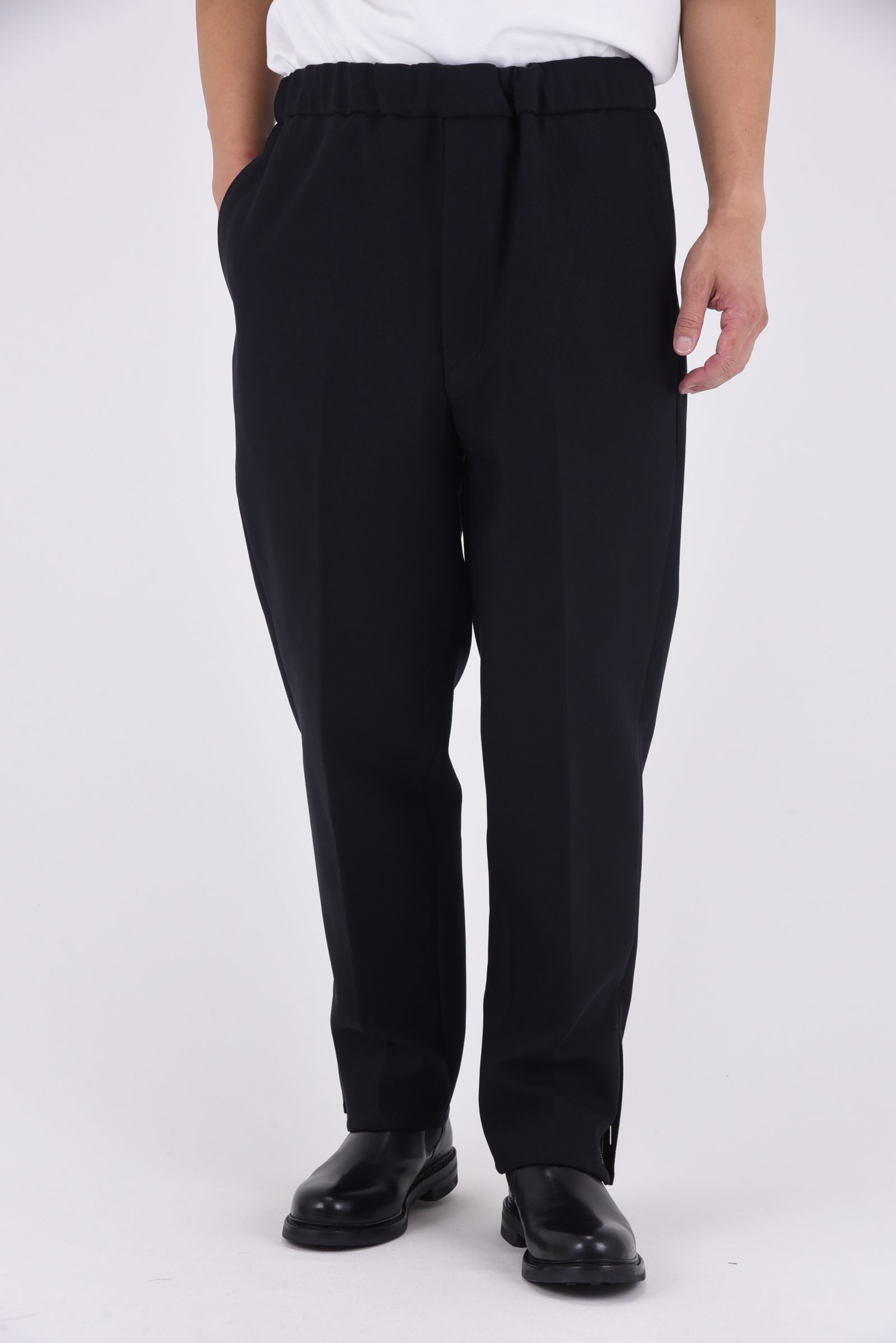 RELAX PANTS / コットン リラックス パンツ (ブラック）