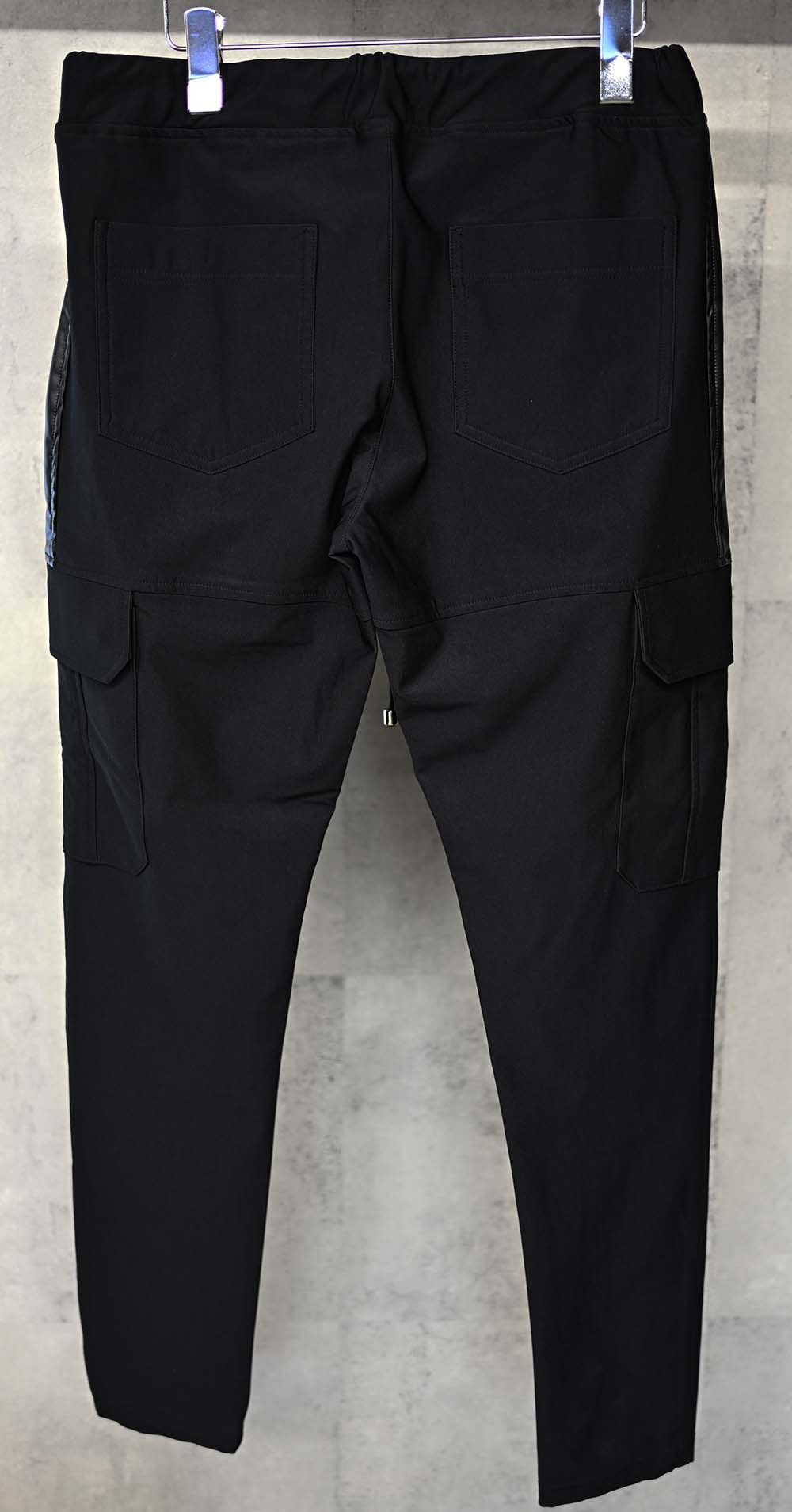 DARRELL HEAT CARGO PT / 【定番商品】 裏ボアフリース ナイロンストレッチ カーゴパンツ ブラック