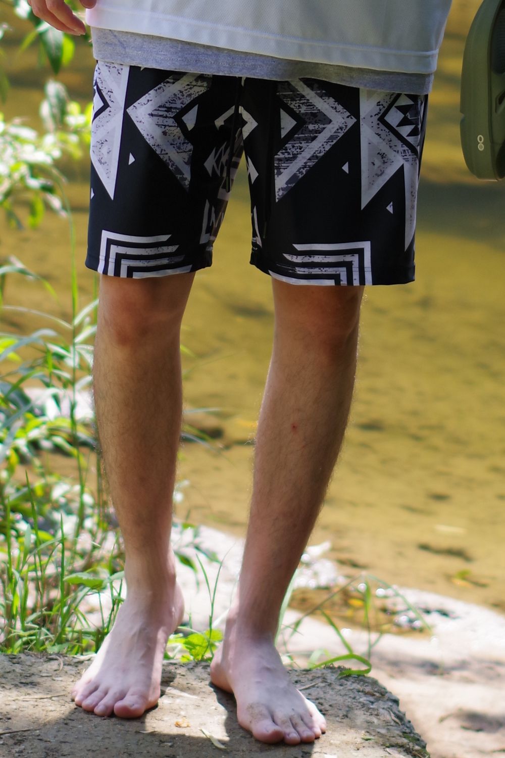 RUSH SHORTS / ラッシュガード ショートパンツ ネイティブブラック