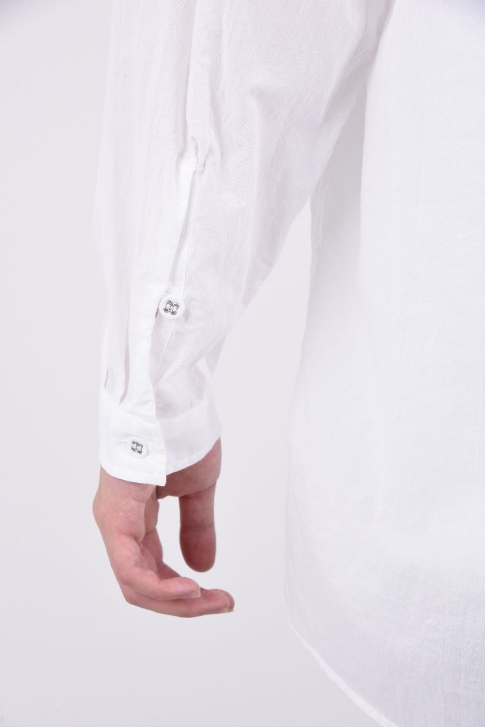 LONG SLEEVES SHIRT / コットン ロングスリーブシャツ ホワイト