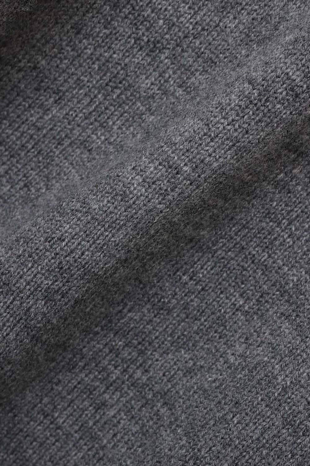 CREW NECK KNIT / ウール クルーネック ニット (グレー)