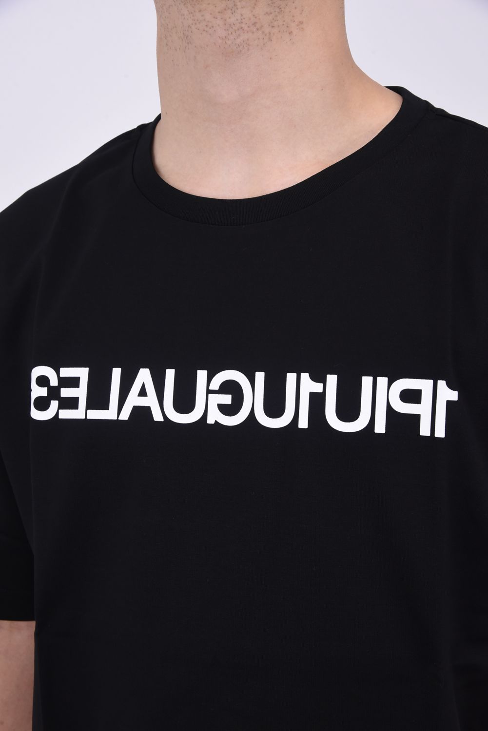 113 MIRROR BIG T / 113ミラーロゴ クルーネック 半袖 Tシャツ ブルーブラック
