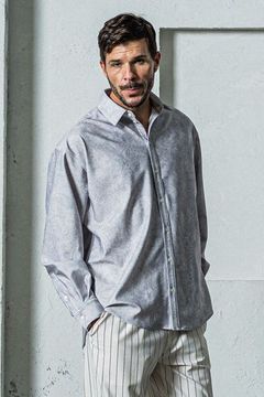 NYLON JACK SHIRTS / 高機能ナイロンマイクロファイバー ジャックシャツ ペイズリーグレー