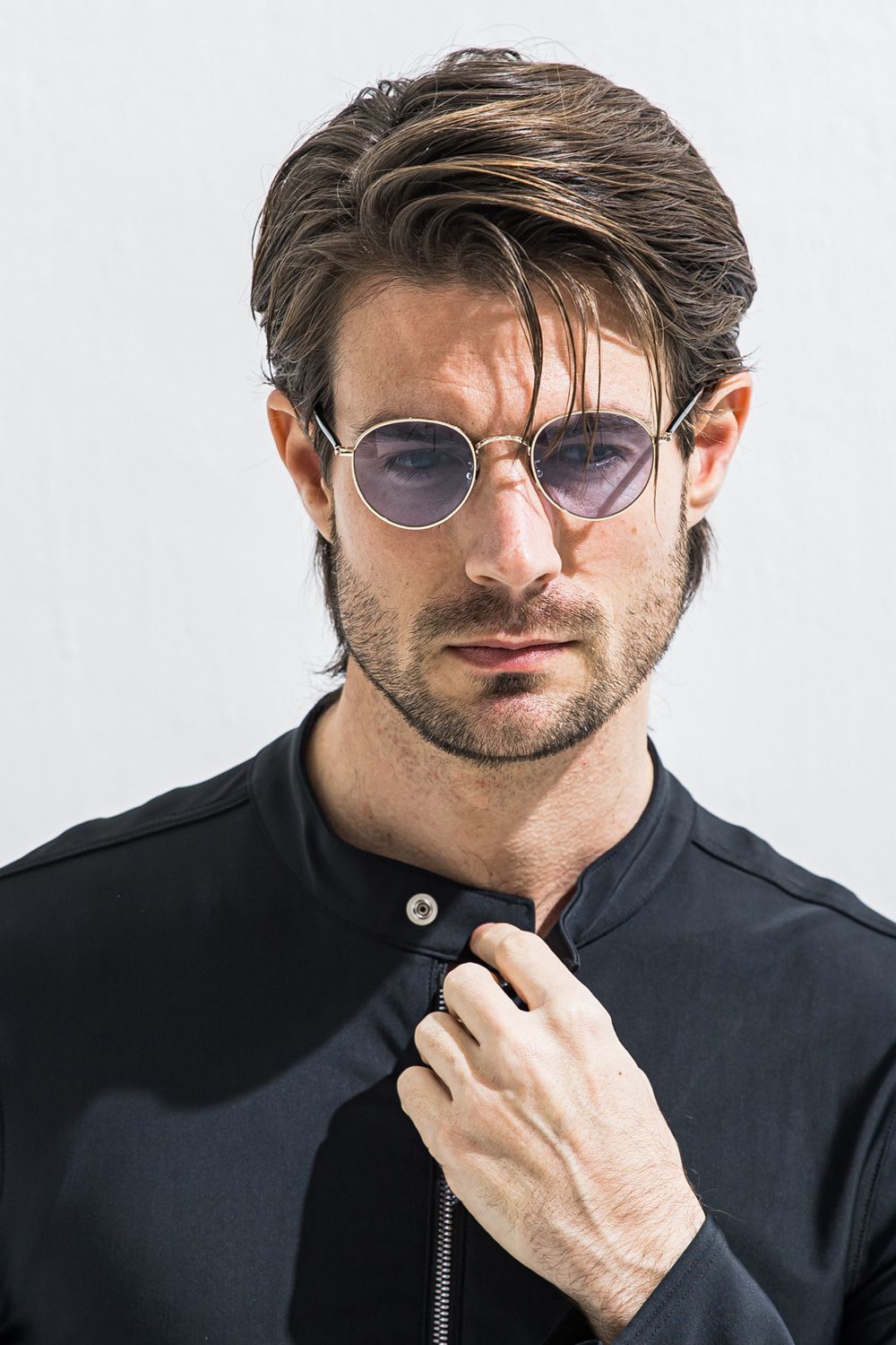 Larry GLASS / ボストン メタルフレーム サングラス (ゴールドブルー) (近日入荷予定) ※オーダー締切:2月15日(日)18時