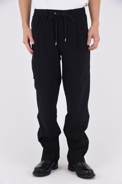Johnson LINE WIDE PT / 360°ストレッチ ワイドシルエット ジョンソンラインパンツ (ブラック/ブラック)（7月下旬入荷予定）※オーダー締切:5月23日(土)17時
