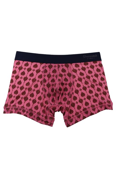 Botanical Plants Short Boxer - ピンク