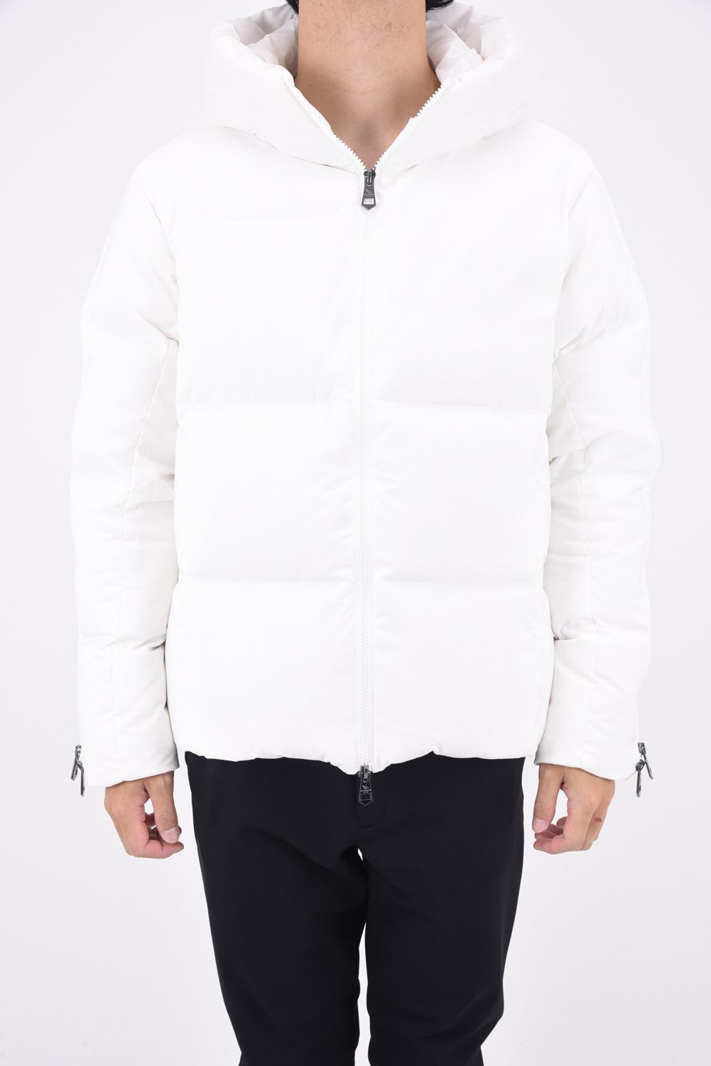 ZIP LOGO STRETCH DOWN JACKET / ジップロゴ ストレッチ ダウンジャケット ホワイト