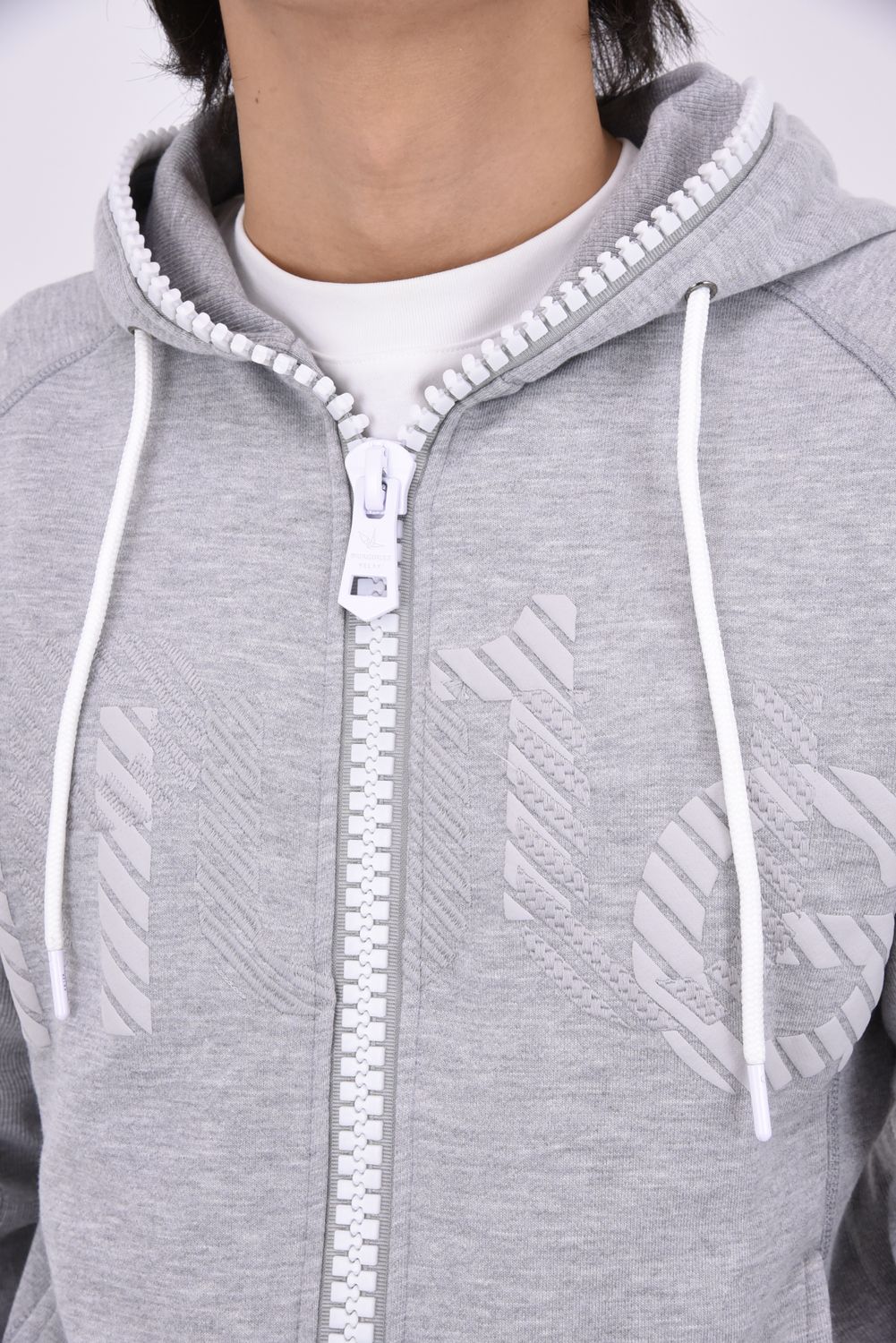 【26AW】 TC FRENCH TERRY SHADOW LOGO HOODIE / フレンチテリー シャドウロゴ フーディー (グレー)