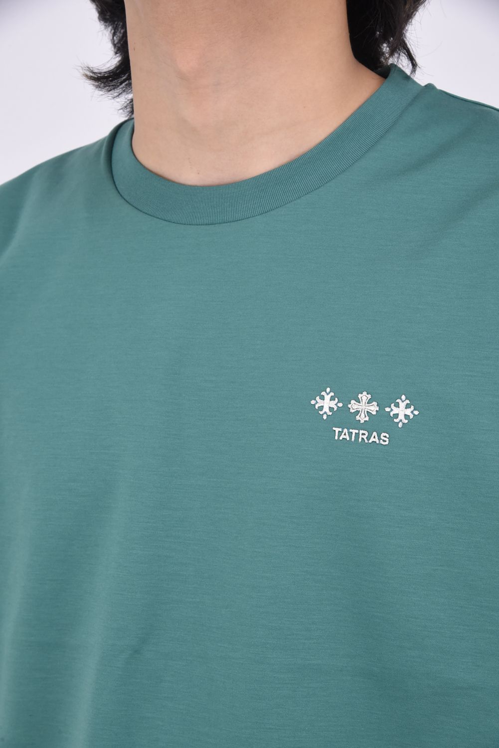 NUNKI (ヌンキ) / ブランドロゴ刺繍 ハーフスリーブ Tシャツ グリーン