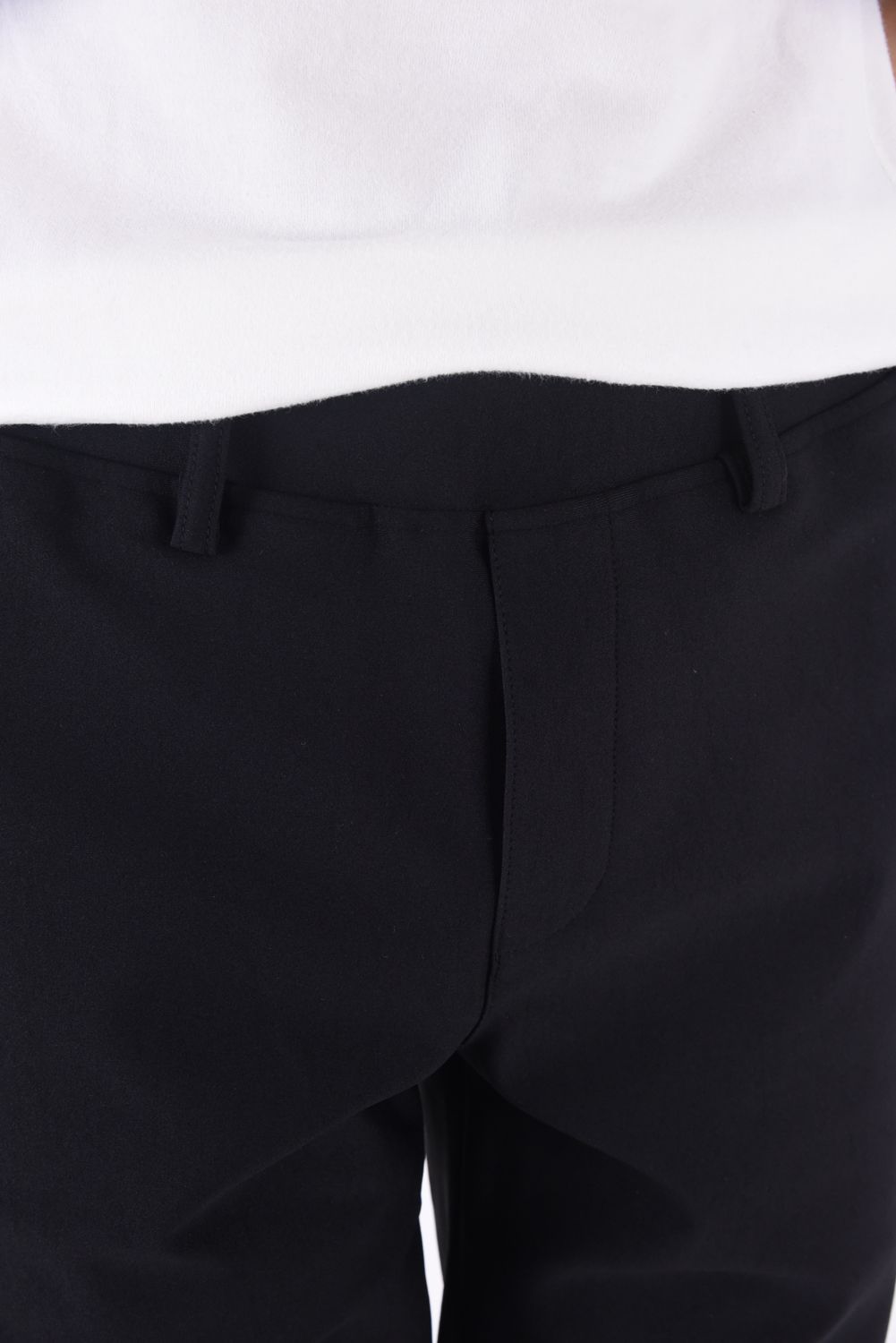 SL EASY PANTS / スラックス型イージーパンツ ブラック