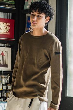 ST COTTON WAFFLE THERMAL / 【定番】 ロングスリーブ カットオフサーマル カーキ