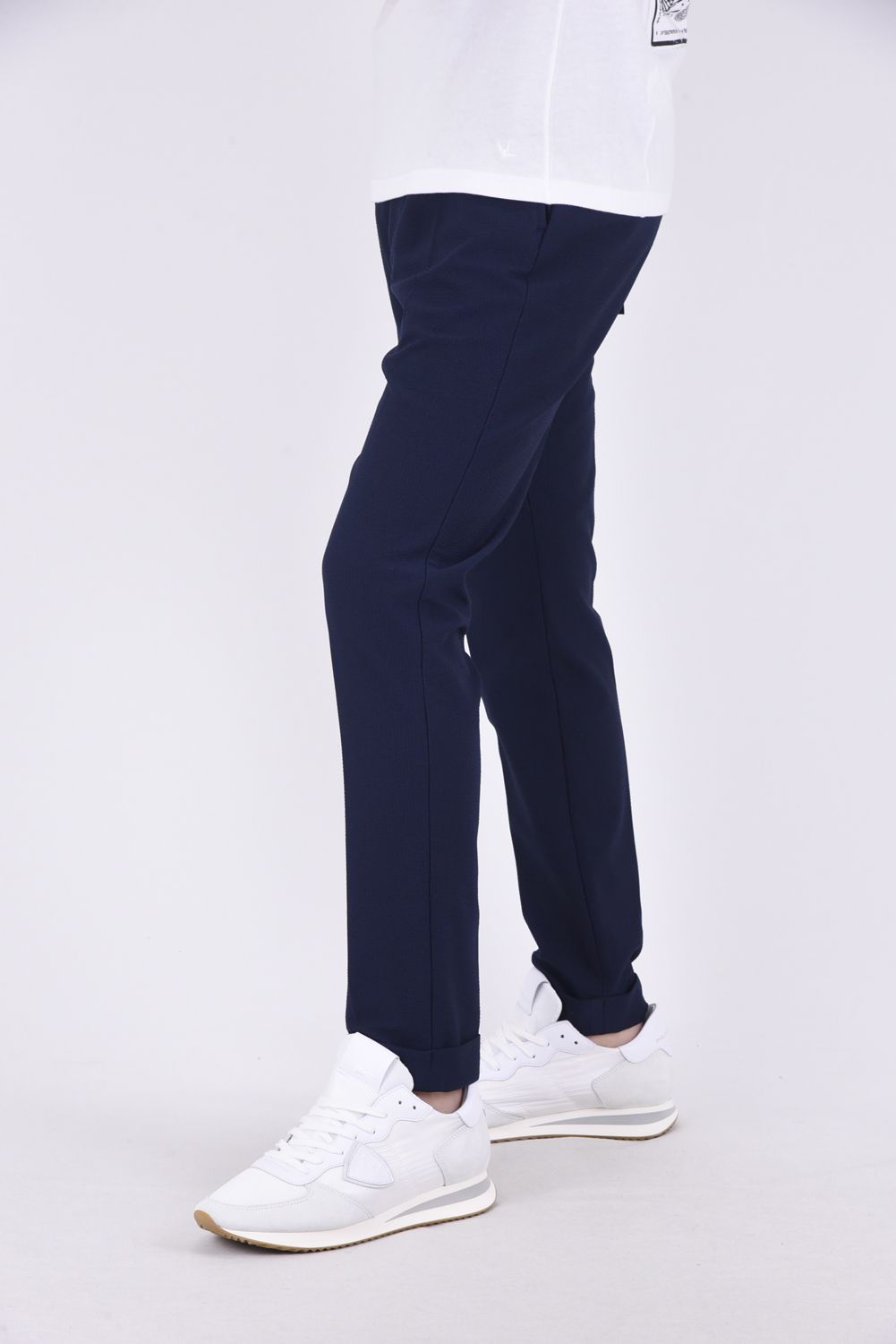 COMFY PANTS / ストレッチサッカー スラックス  ネイビー