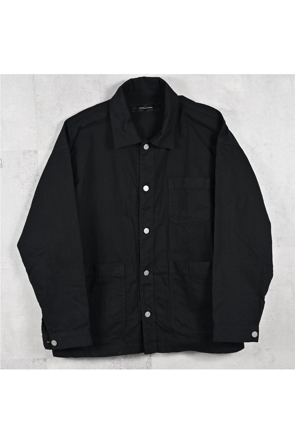 RC COVER ALL / ライトデニム カバーオールジャケット (ブラック) (2月中旬入荷予定)