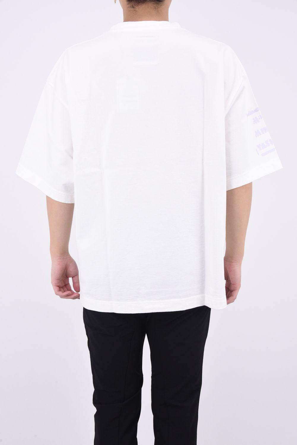 PRINTED TEE 1 / プリントロゴ クルーネック 半袖Tシャツ ホワイト