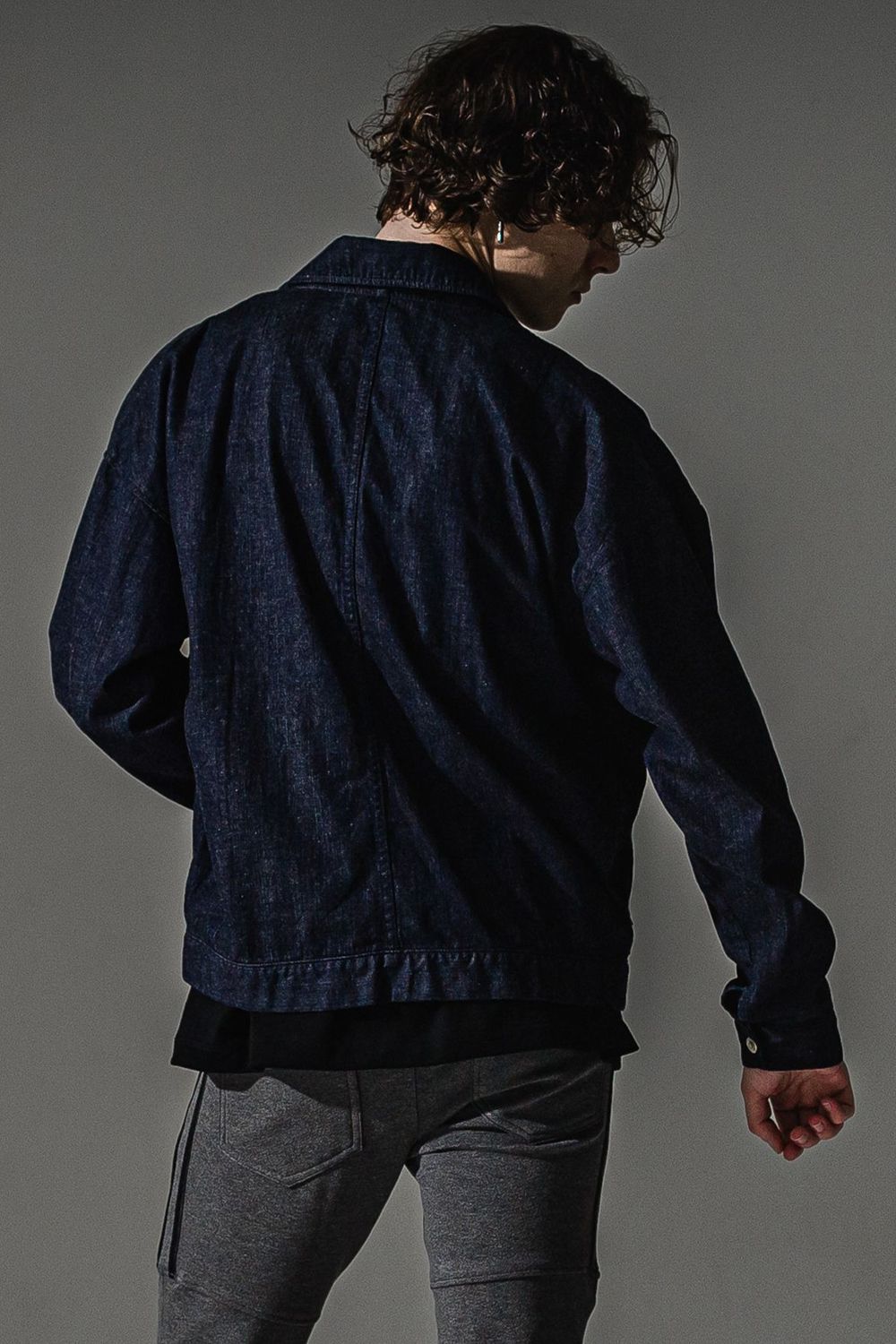 LDENIM AG flight jk / ダンガリー素材 デニムシャツジャケット (インディゴワンウォッシュ)