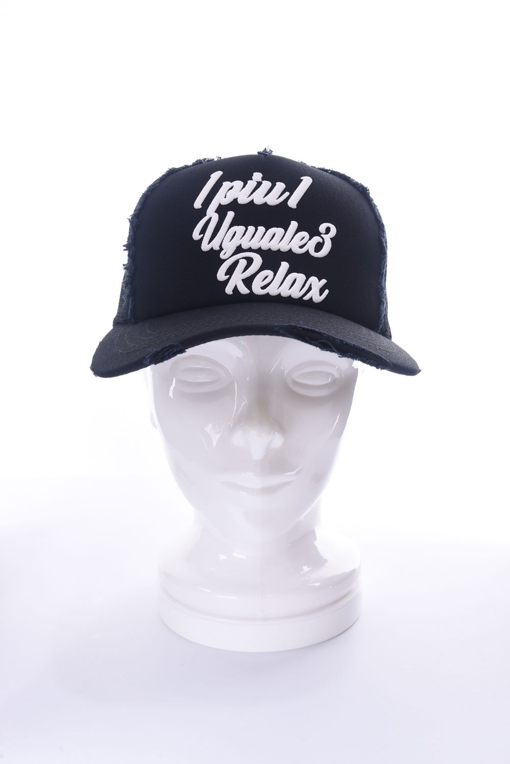 3 STEPS LOGO CAP / 泡プリントロゴ キャップ ブラック