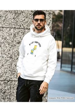 BART SIMPSON HOODIE / シンプソンズプリント フーディ (ホワイト)