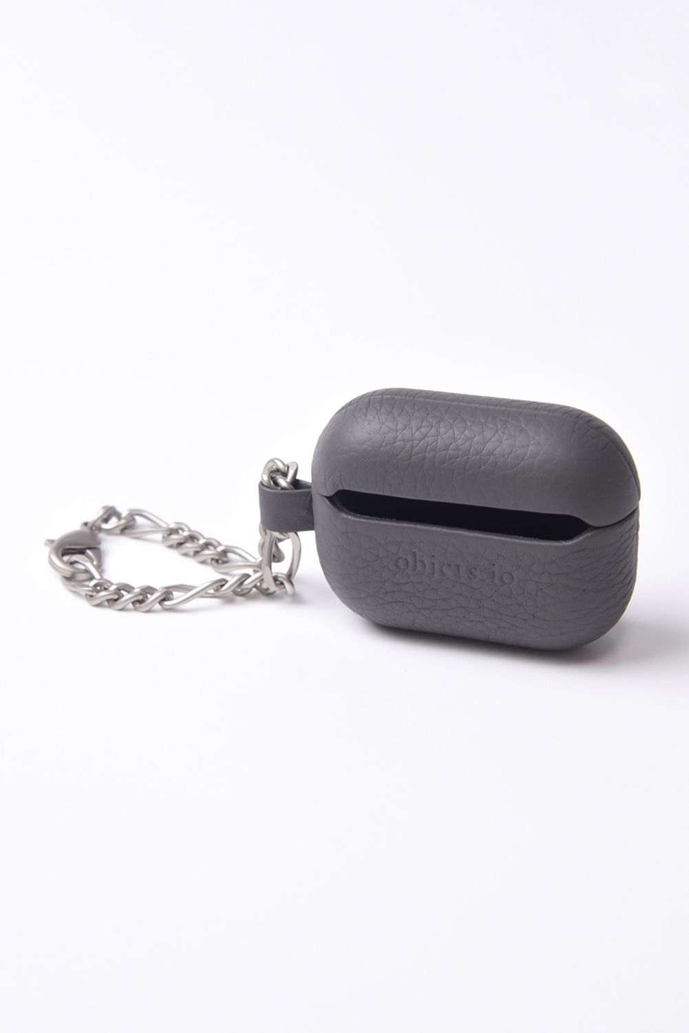 LEATHER AirPods Pro CASE WITH CHAIN / チェーン付レザーAirPods Proケース (グレー)