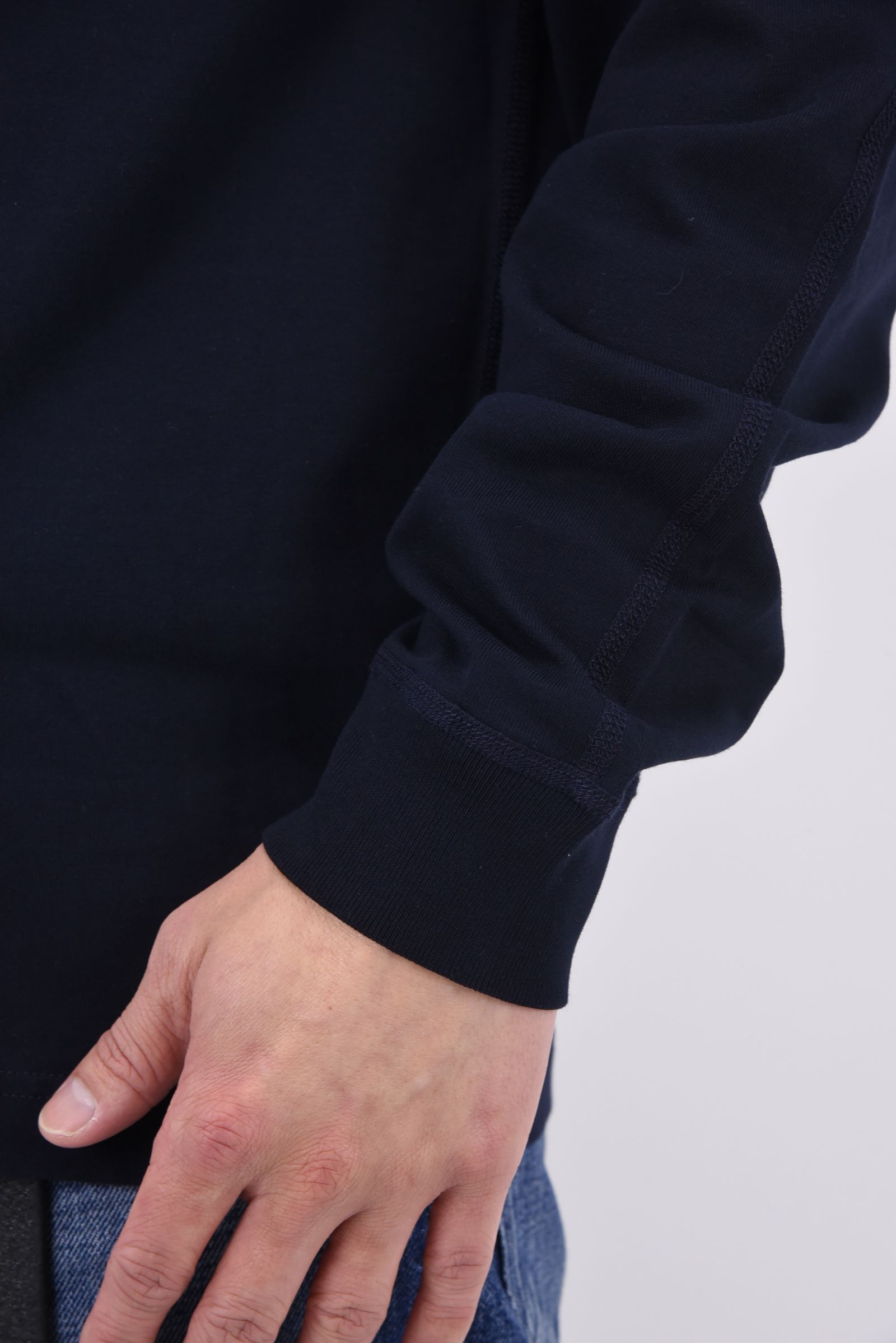 【国内正規品】【STANDARD FIT】 MIDWEIGHT JERSEY LONG SLEEVE / ミッドウェイト ジャージ スタンダード 長袖Tシャツ ネイビー