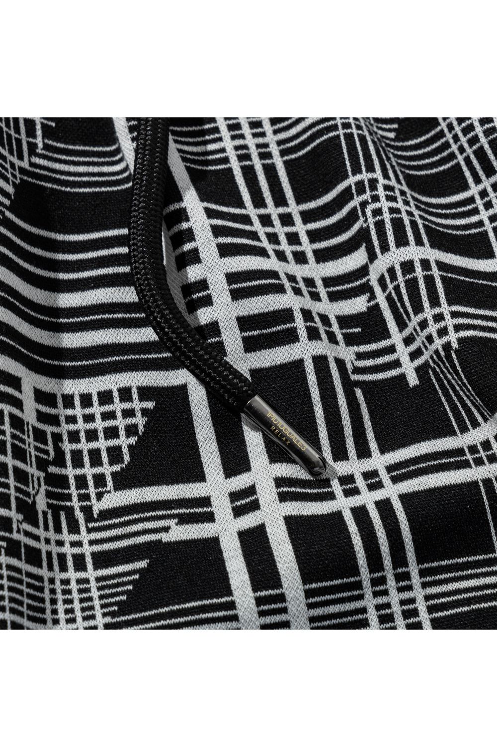 【26SS】 GEOMETRIC CLASSIC JACQUARD SLACKS / ジオメトリック総柄 イージースラックス (ブラック) (2月上旬入荷予定)