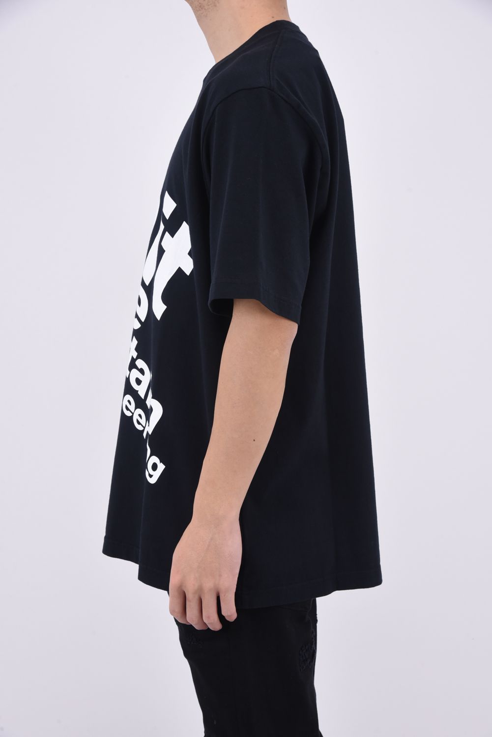 WM BIG LOGO T-SHIRT / ビッグロゴ レギュラーシルエット クルーネック 半袖 Tシャツ ブラック