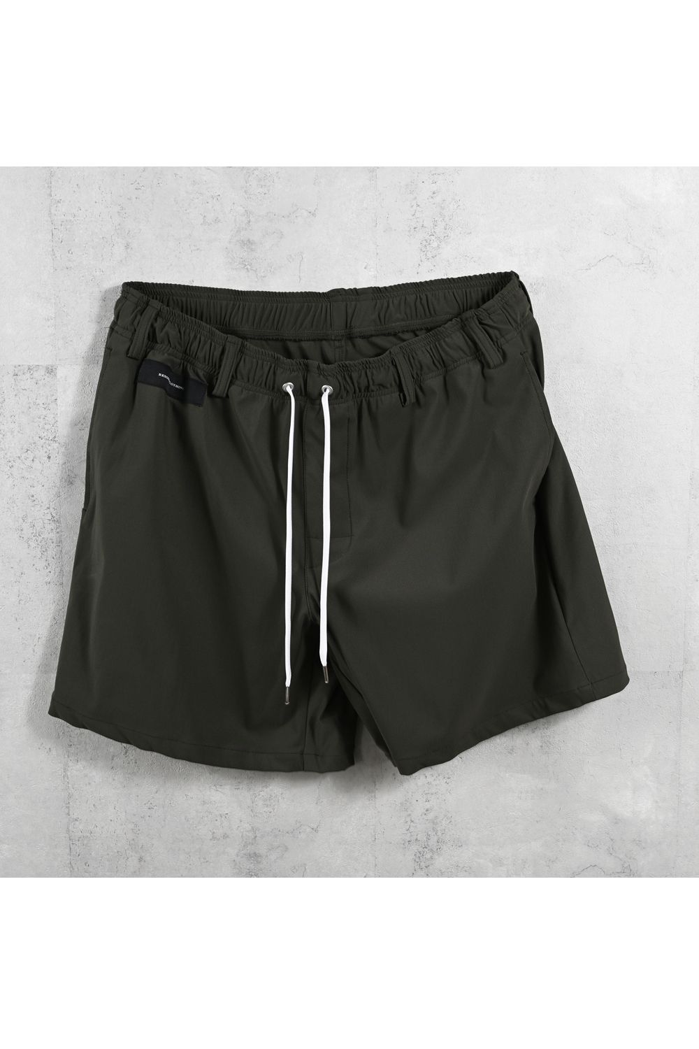 TV NYLON SHORTS / 高機能ナイロンマイクロファイバー リラックスショートパンツ (カーキ) (6月上旬入荷予定) ※オーダー締切:2月15日(日)18時