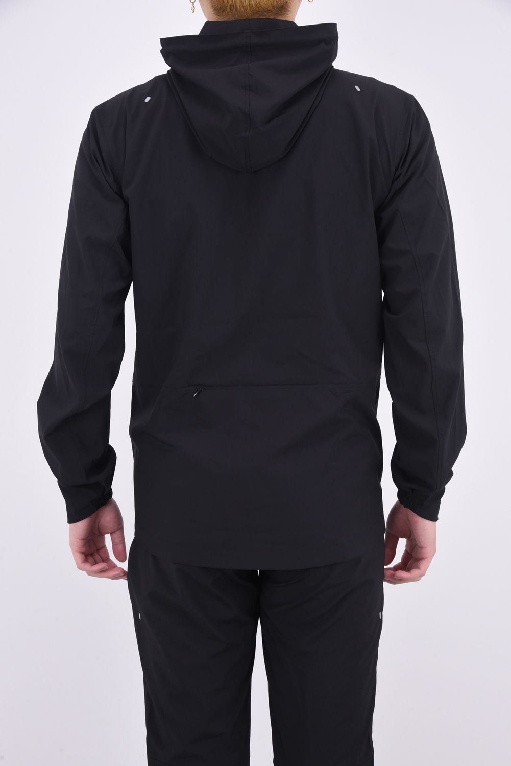 RUNNING LOGO HOODIE / ランニング ロゴ フーディー ブラック