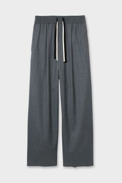 SUPER 140S DOUBLE STRINGS PANTS / スーパー140S ダブルストリングスパンツ (チャコールグレー）