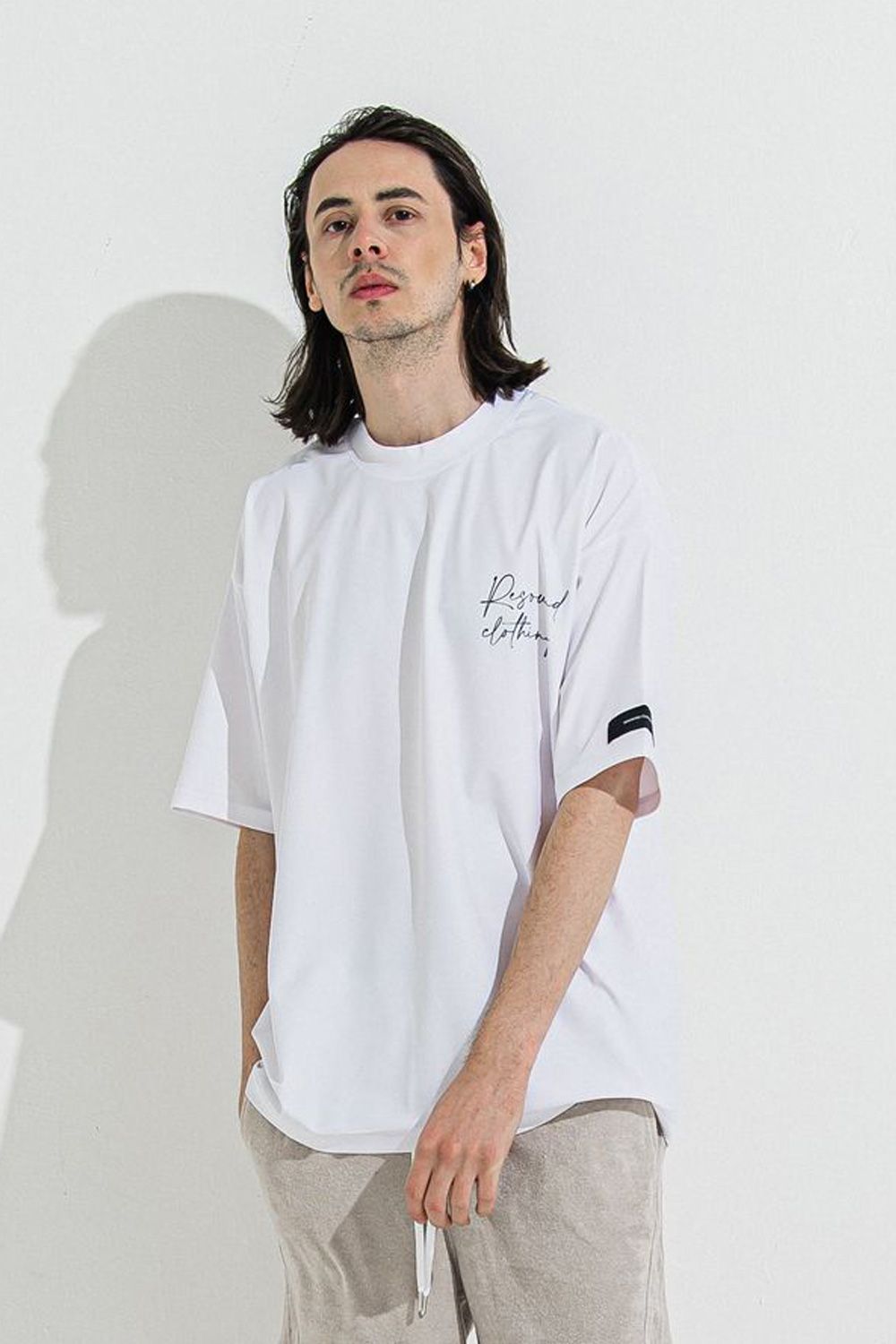 ID RUSH OVER TSHIRT / バックロゴ ラッシュガード 半袖Tシャツ ホワイト