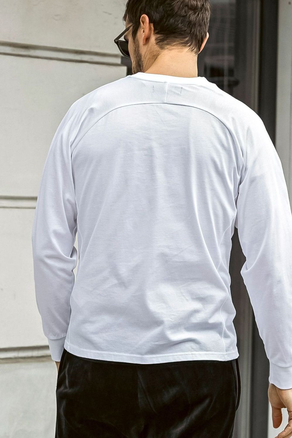 PLATE LONG T-SHIRT / プレート ロングTシャツ (ホワイト)