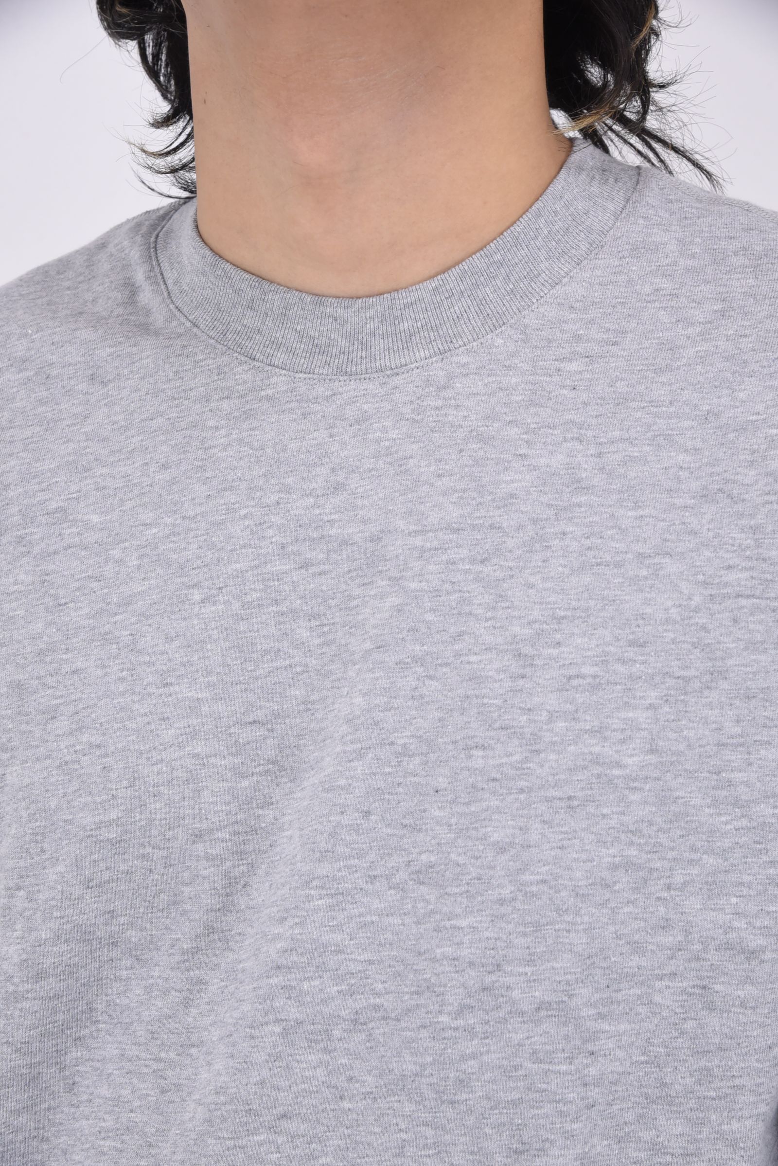 【国内正規品】【STANDARD FIT】 MIDWEIGHT JERSEY LONG SLEEVE / ミッドウェイト ジャージ スタンダード 長袖Tシャツ ヘザーグレー