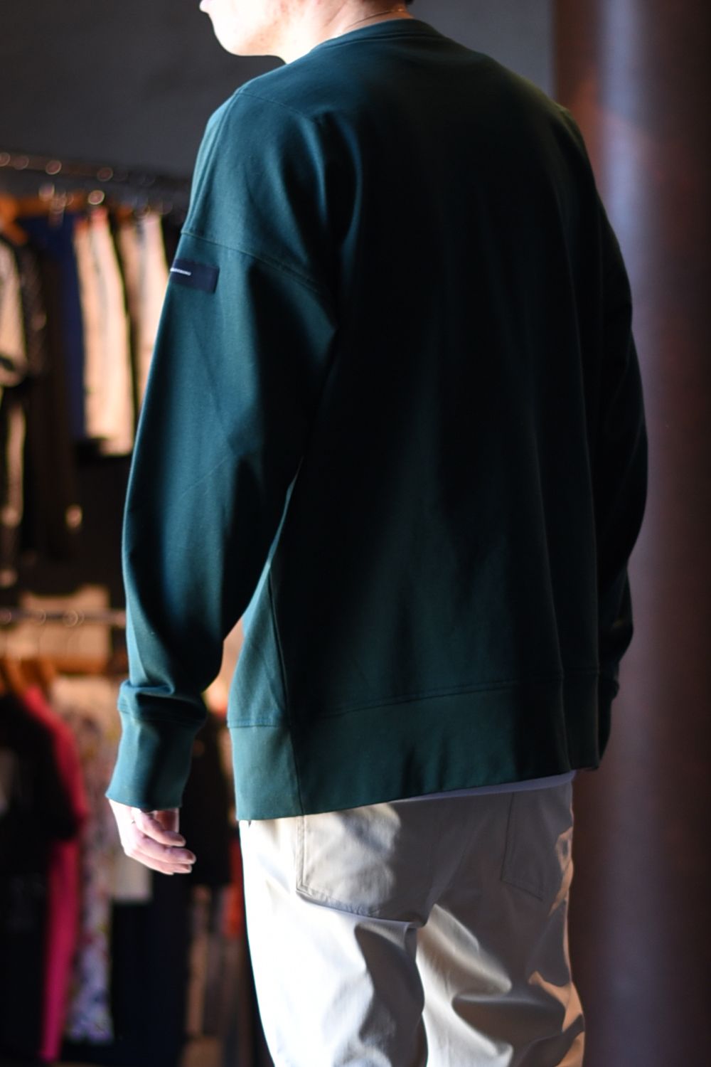 ID ROGO TRAINER / フロントロゴ ロングスリーブ トレーナー グリーン
