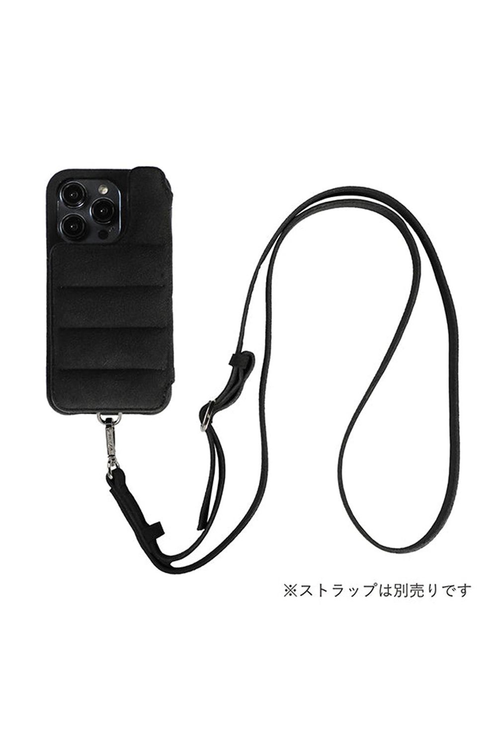 BALLON / Ultrasuede® / バロン ウルトラスエード iPhoneケース ブラック - iPhone 14