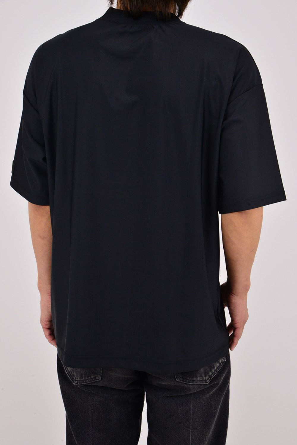 RC RUSH OVER TEE / ロゴ ラッシュガード オーバーサイズ Tシャツ （ブラック/ブラック）