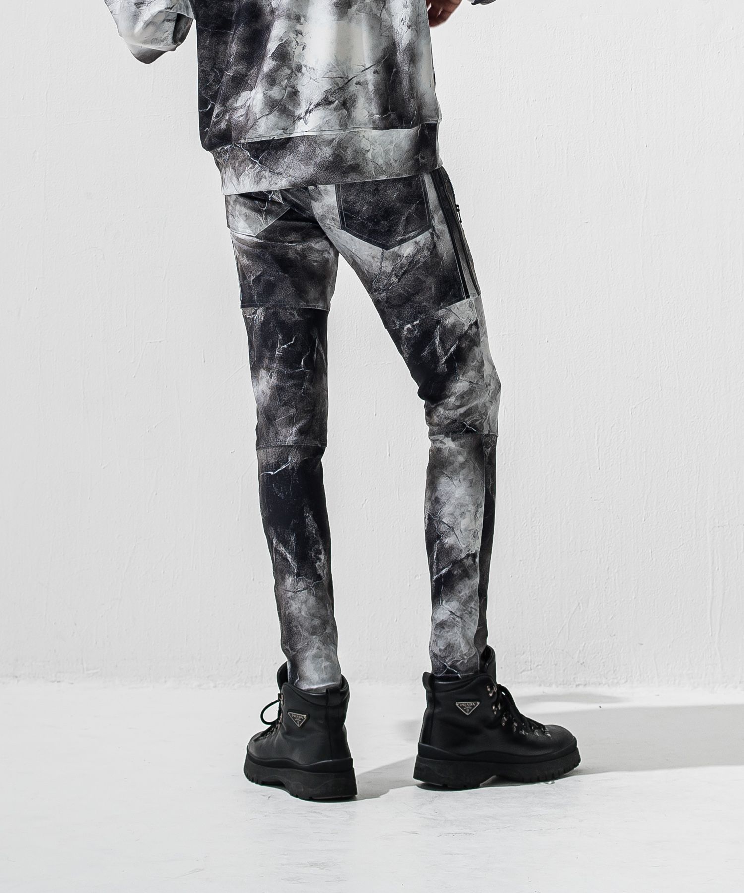 Johnson LINE PT / 360°ストレッチ ジョンソンラインパンツ (マーブルブラック) (1月上旬入荷予定) ※オーダー締切:9月7日(月)17時)