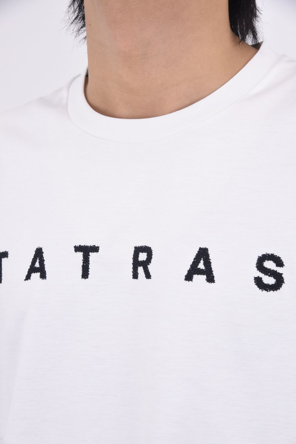 PARTINICO (パルティニコ) / ブランドロゴ刺繍 ハーフスリーブ Tシャツ ホワイト