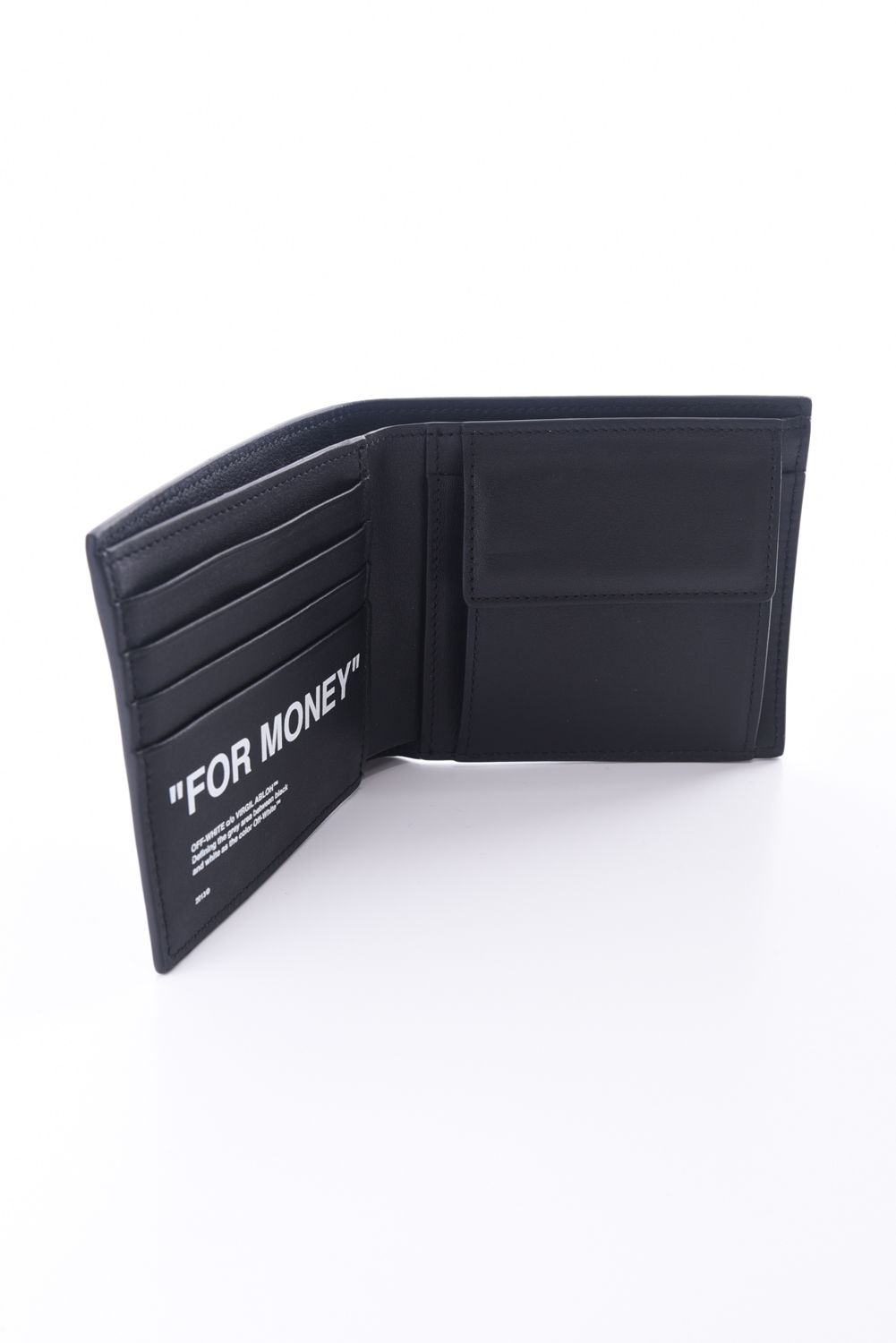 OFF-WHITE - FOR MONEY LEATHER WALLET / ロゴプリント レザー 二
