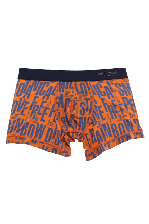 Typography Short Boxer - マンゴーオレンジ