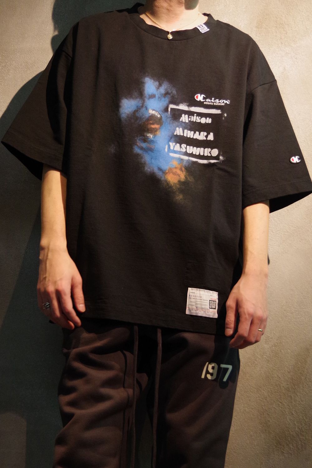 MIHARAYASUHIRO ベースボール　シャツ　刺繍　半袖　ミハラヤスヒロ