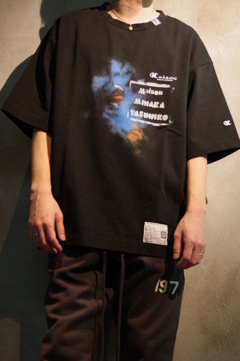PRINTED TEE 3 / グラフィック プリント クルーネック 半袖Tシャツ ブラック