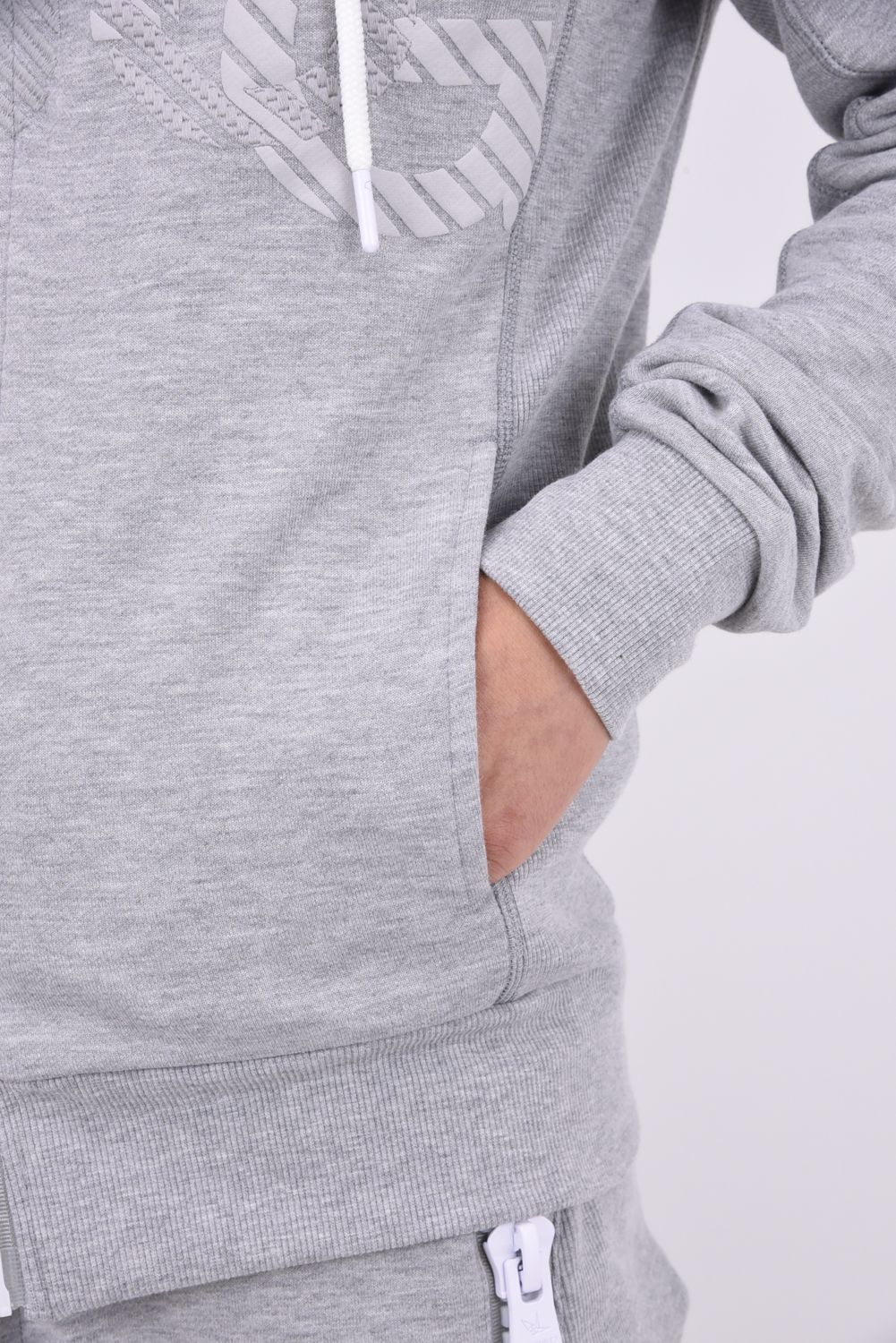 【26AW】 TC FRENCH TERRY SHADOW LOGO HOODIE / フレンチテリー シャドウロゴ フーディー (グレー)