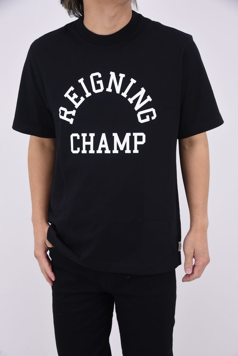 【国内正規品】 MIDWEIGHT JERSEY ARCH LOGO T-SHIRT / ミッドウェイト アーチロゴ 半袖Tシャツ ブラック