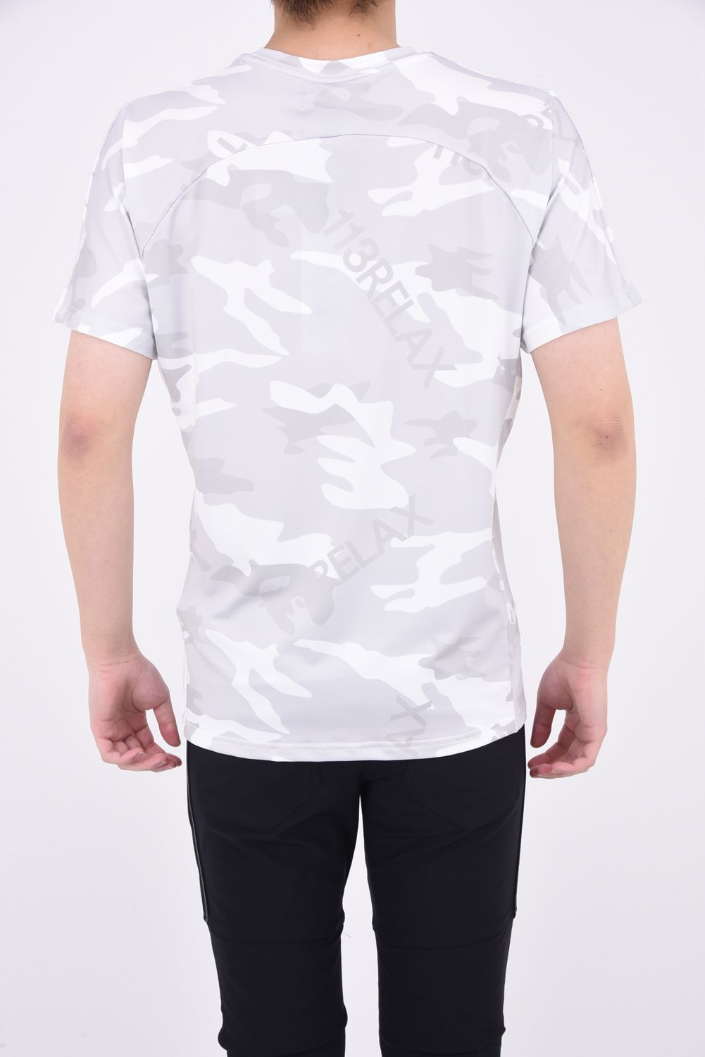 CAMO LOGO T-SHIRTS / オリジナルカモフラ柄 半袖ラッシュガード ホワイト